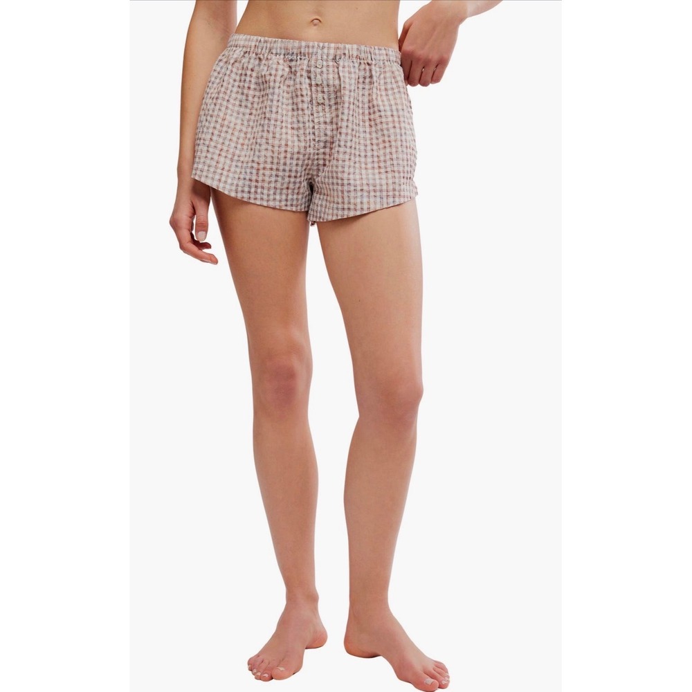 Free people intimately boxers gauze shorts‎ Cross my heart